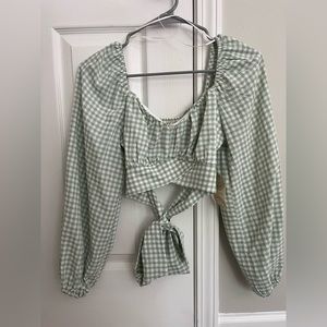 Altar’d State Sage Crossover Top